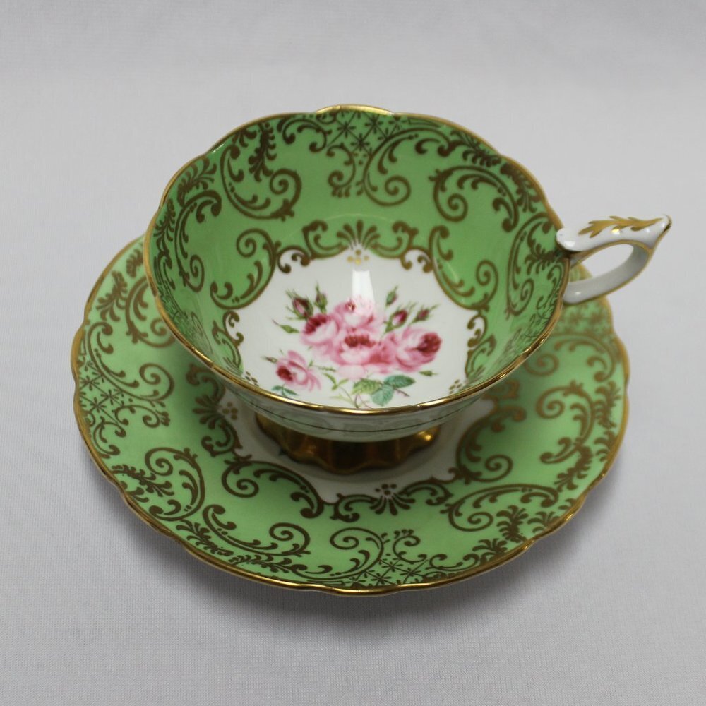 Vintage Royal Stafford Bone China Tea Cup and Saucer Made In England Est 1845